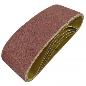 60mm x 400mm Sanding Belt 80 Grit Pack of 5